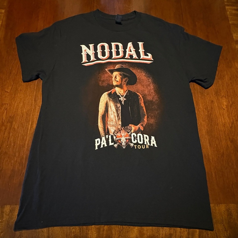 Christian‎ Nodal 2024 Pa'l Cora Tour T-Shirt M Winning Team Concert Tee Musica